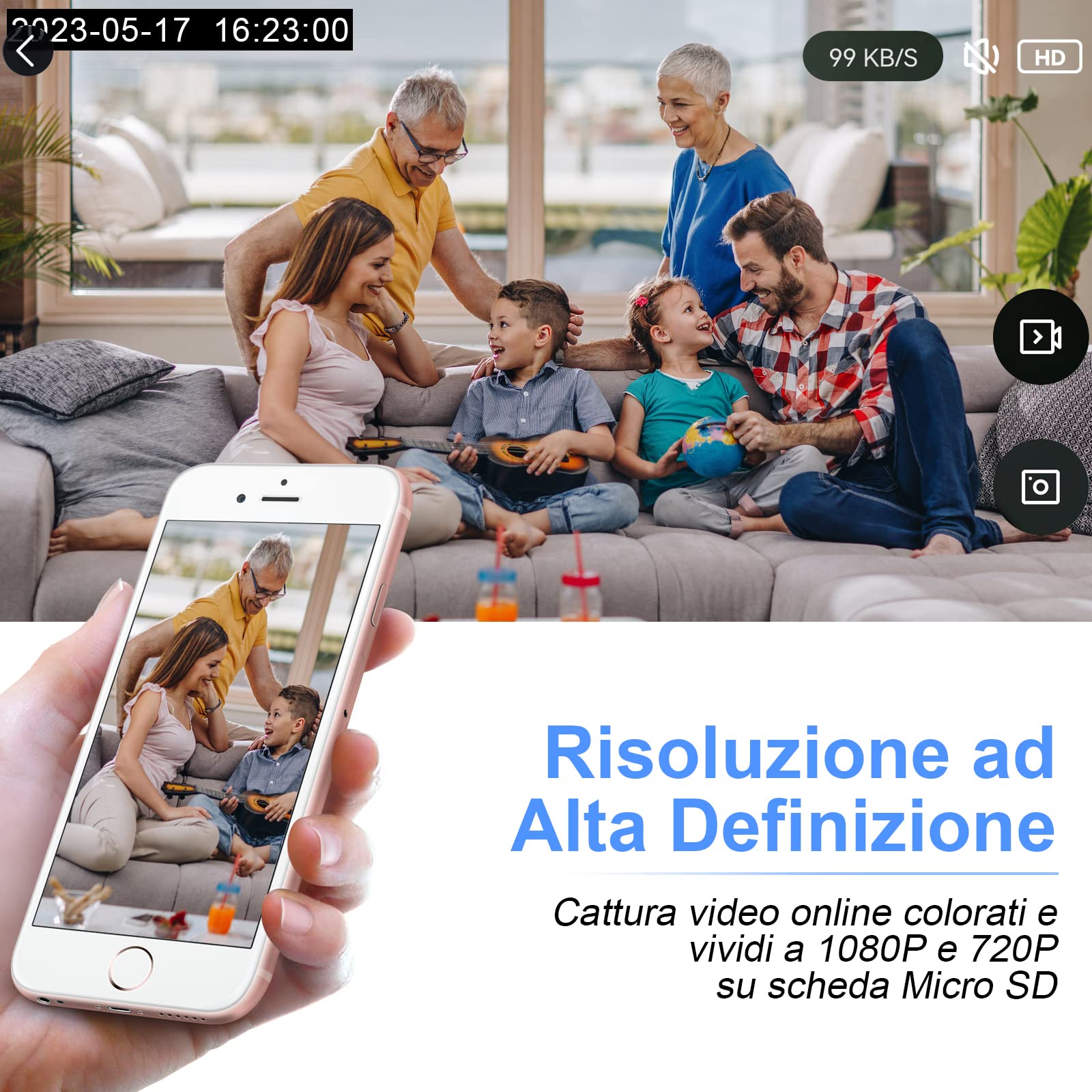 Telecamera Spia WiFi 5G, Mini Telecamera Nascosta Senza Fili 1080P HD Microcamera Spia Wireless con App/Rilevamento di Movimento Spy Cam Videocamera per Interni Tuya APP