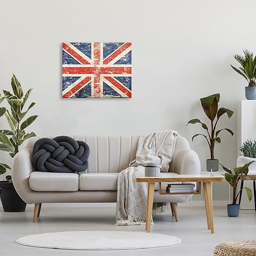 Miniatura 9 de Stupell Industries Rustic United Kingdom Flag Canvas Wall Art Design by Peter Horjus