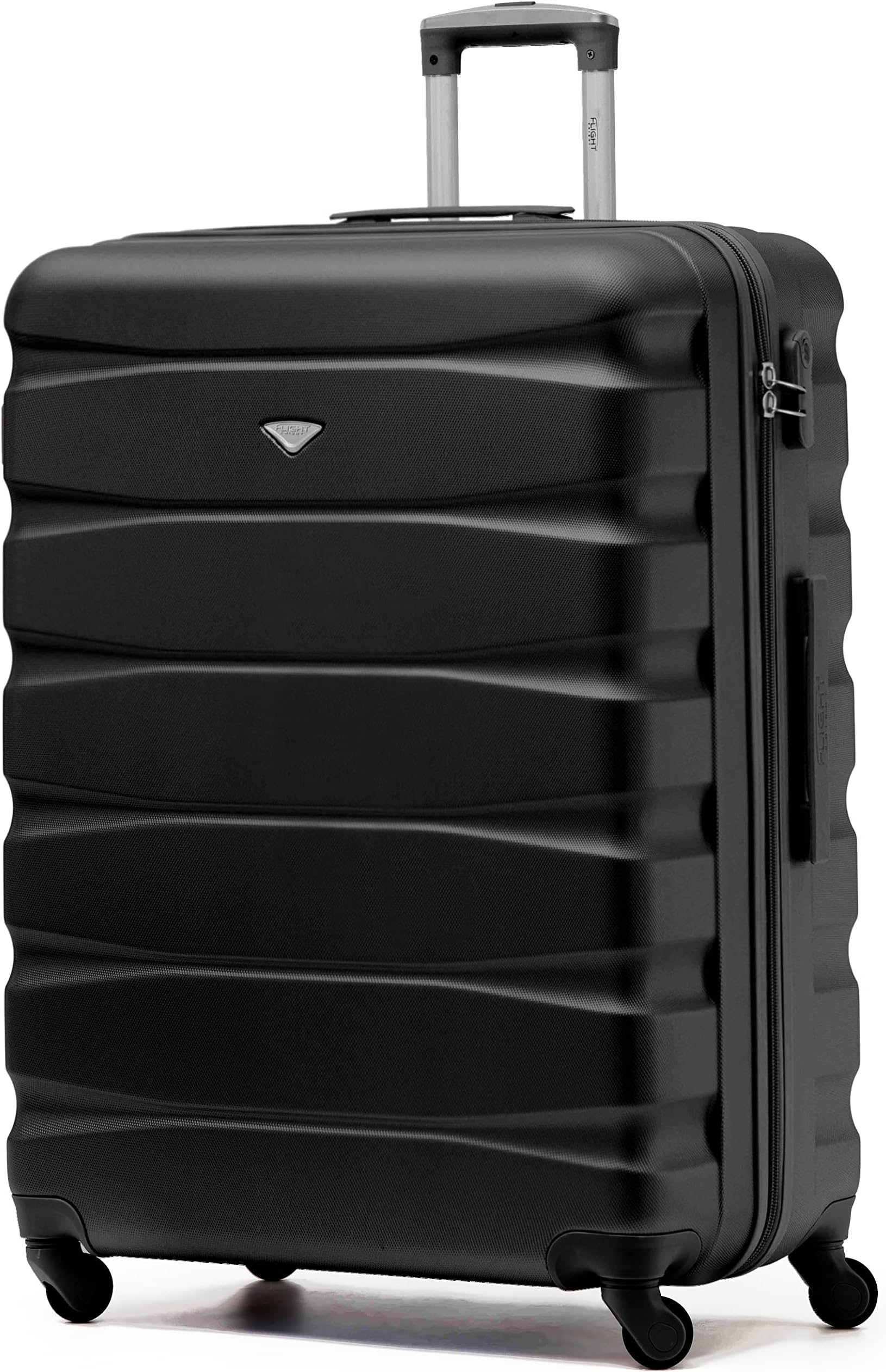 Flight Knight Lightweight 4 Wheel ABS Hard Case Extra Large Suitcase Approved for Over 100 Airlines Including easyJet, British Airways, Ryanair, Jet2, Emirates & Many More - Check-in Large Size 29"