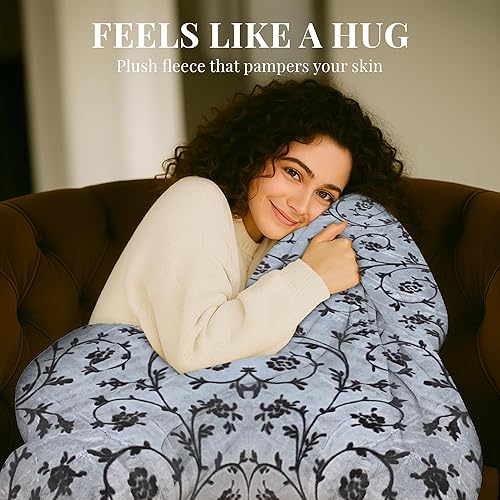 Miniatura 10 de Sacred Thread Manta de forro polar sherpa, súper esponjosa, suave y acogedora, manta de felpa para sofá, sofá y cama, manta de invierno reversible