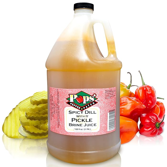 Buy Pops Pepper Patch Spicy Pickle Brine Juice Spicy Pickle Juice for