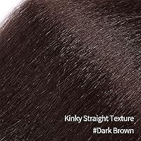 Vista 4 de WIGNEE Extensión de cola de caballo larga rizada recta y envolvente, extensión de cola de caballo Yaki negro natural para mujeres negras, Marrón