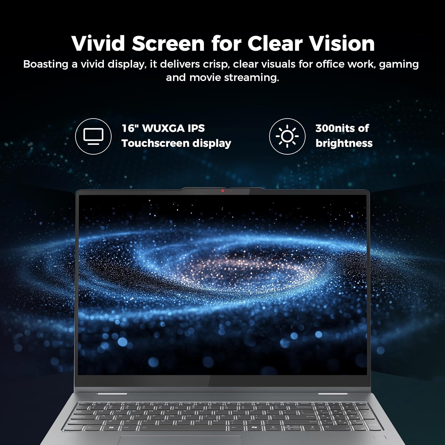 Lenovo Ideapad 5 2-in-1 16" WUXGA Touch AI Laptop, AMD Ryzen 7 8845HS, 16GB LPLPDDR5XX, 2TB Storage (1TB SSD+1TB Docking Station), AMD Radeon 780M, Backlit Keyboard, Fingerprint, Win 11, Grey image 4