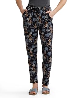 Jockey RX09 Women's Micro Modal Cotton Relaxed Fit Printed Pyjama with Lace Trim on Pockets (Colors & Prints May Vary) Price In India