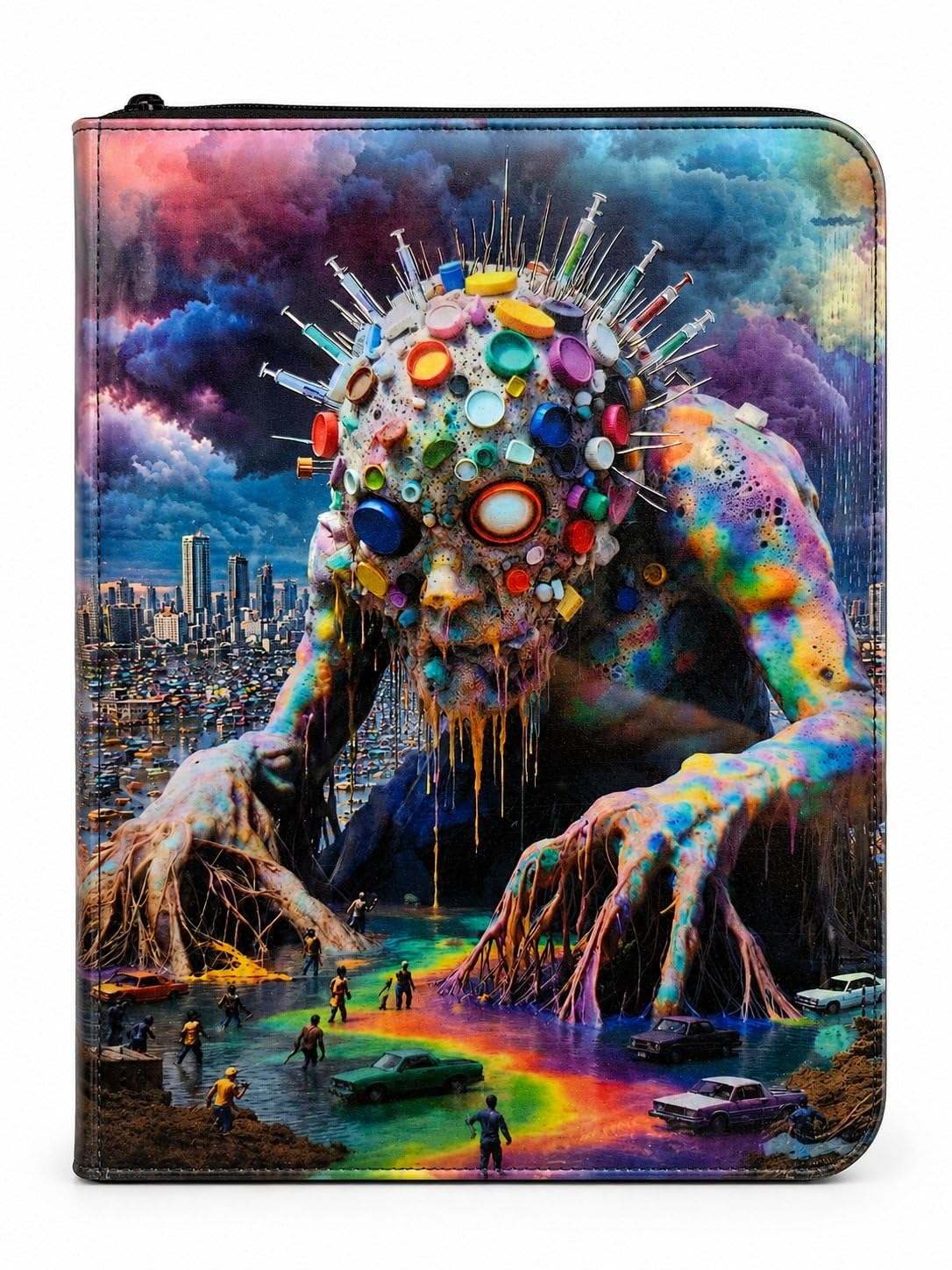 Chromatic City Colossus - Raccoglitore per carte collezionabili con 9 tasche, con cerniera, per 360 carte