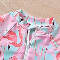 Vista 51 de Aalizzwell Traje de baño de una pieza de manga larga con sombrero para bebé niña Sirena cian