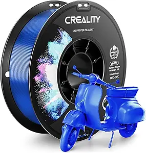 CREALITY PETG Filament 1.75mm 3D Printer Filament, 1kg (2.2lb) Neatly Wound Spool, Dimensional Accuracy ±0.03mm, Fit for Ender, Bambu Lab, Anycubic,ELEGOO FDM Printers, Blue