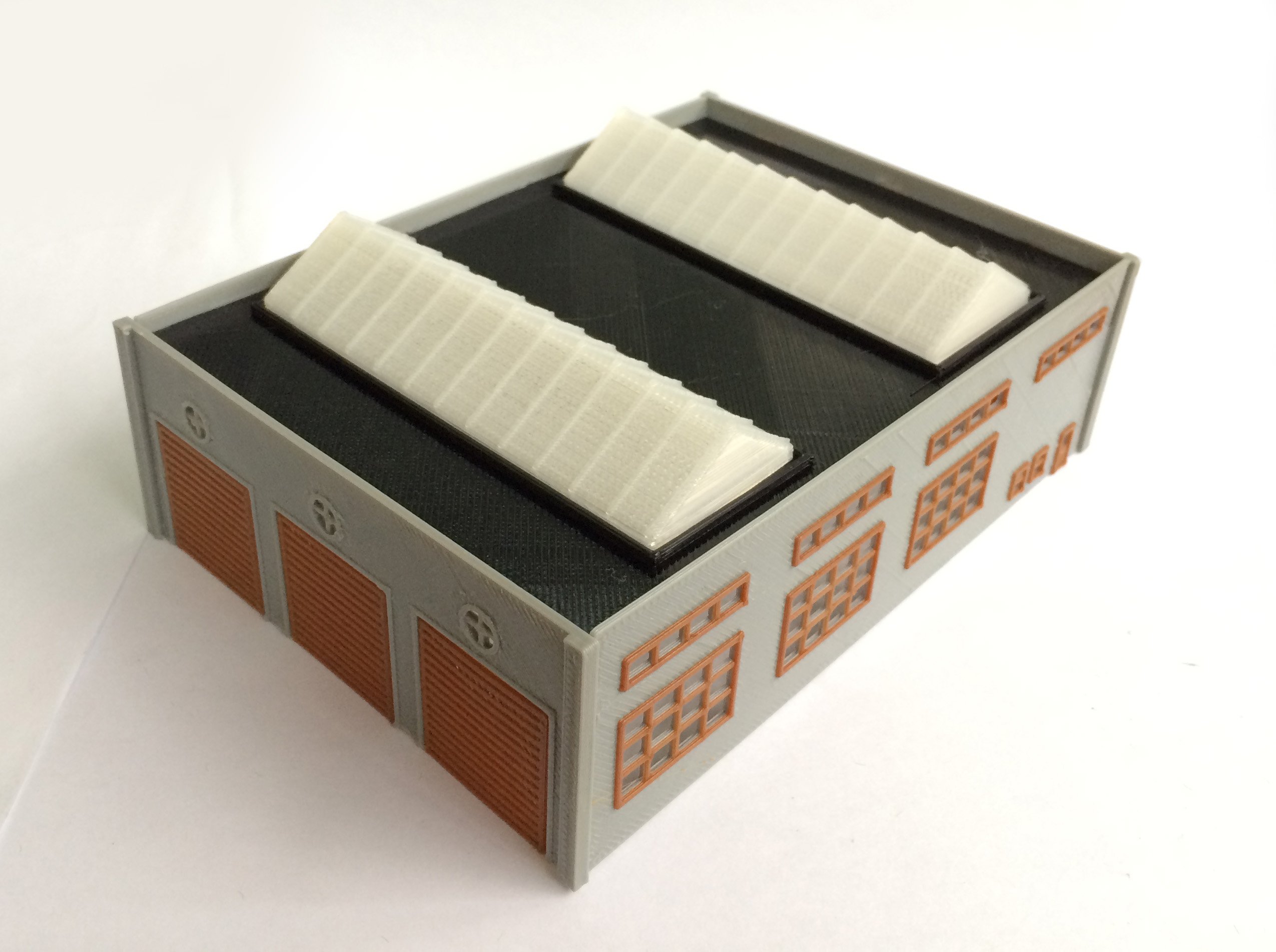 HO KIT DPM Townhouse Flats w/3 Fronts by Woodland Scenics by Woodland Scenics