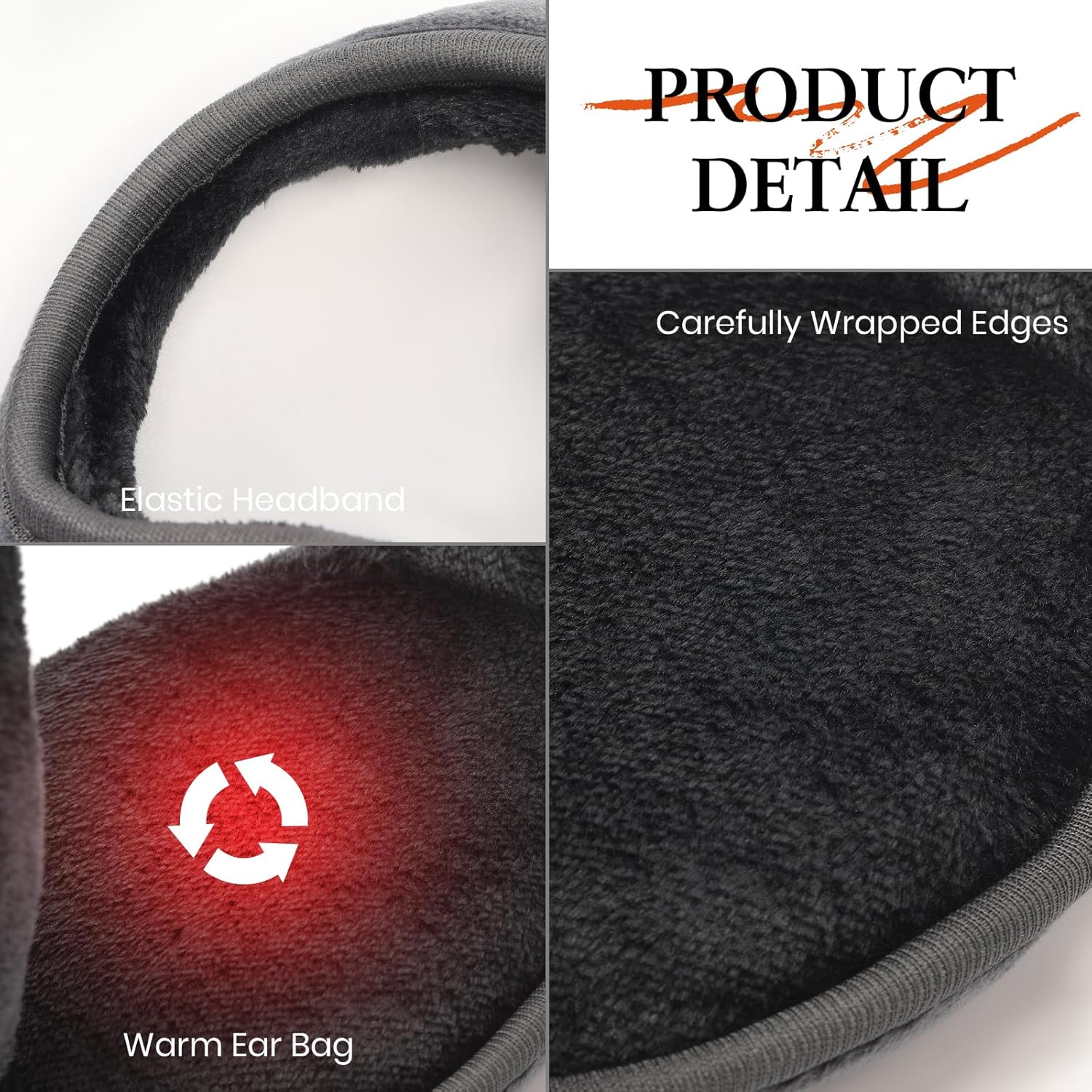 Ear Muffs for Women Winter, Ear Warmers Foldable Adjustable for Women Men Cold Weather Fleece Lined Running Cycling - Image 4