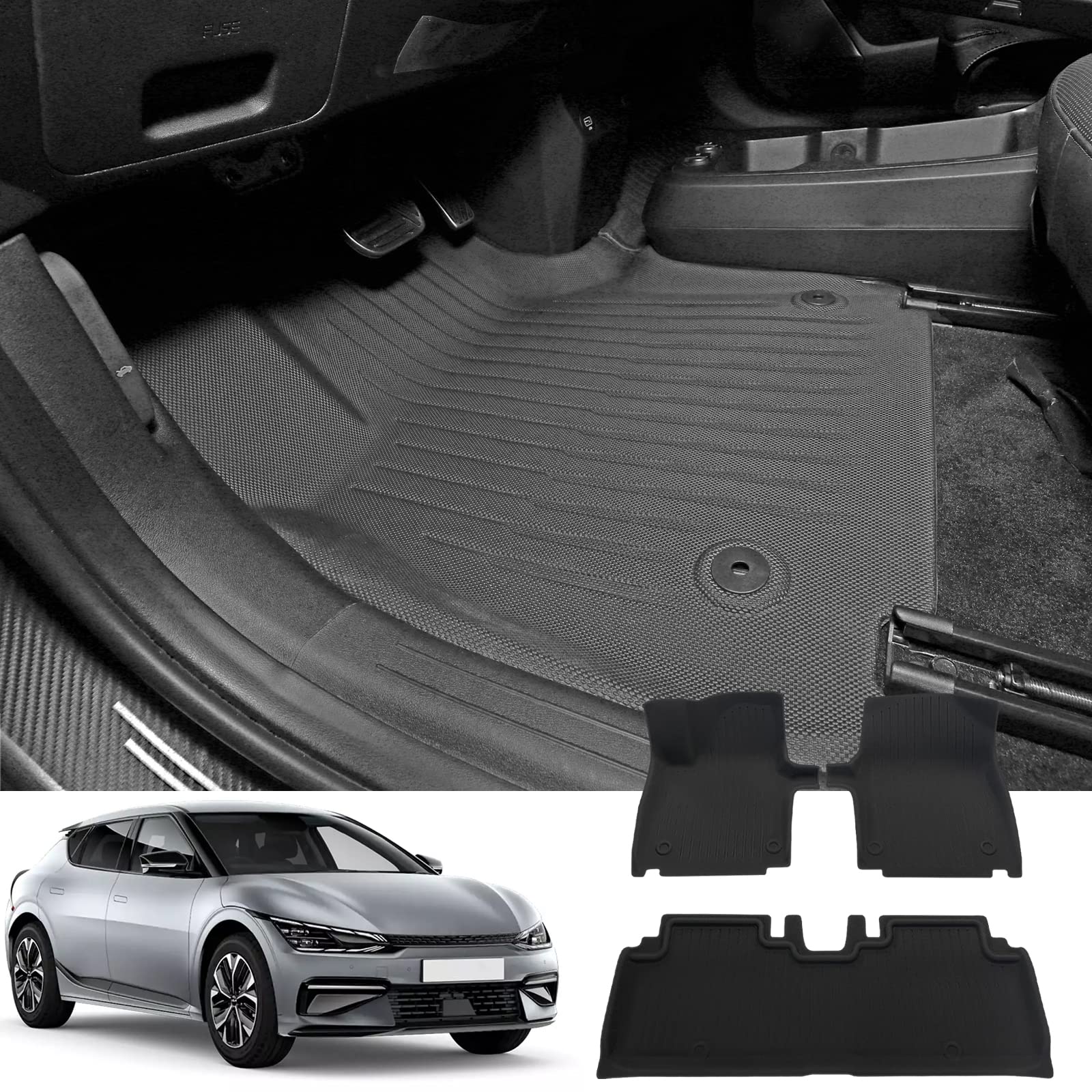 Tapis de sol Kia EV6 haut de gamme en caoutchouc résistant YEE PIN