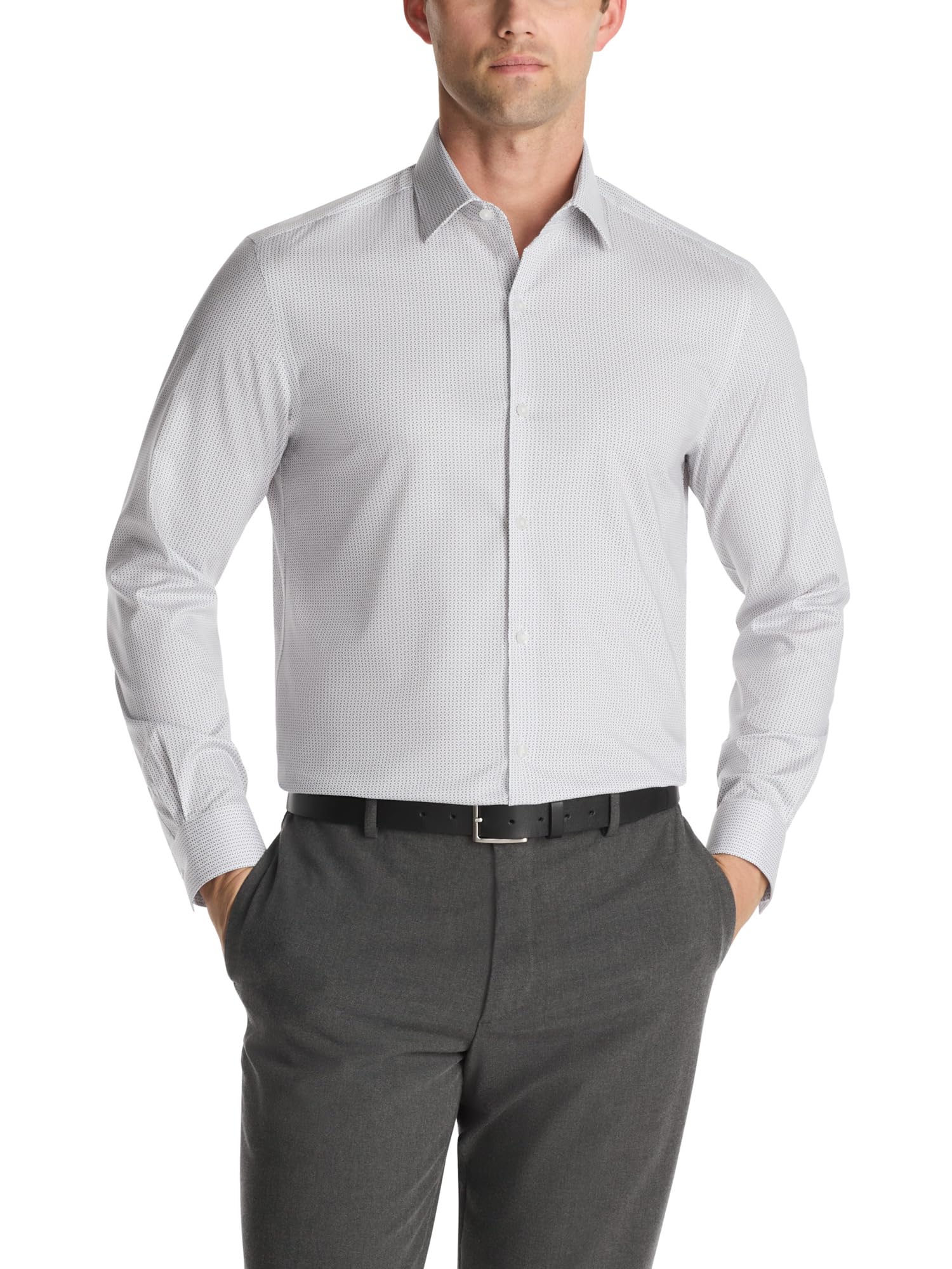 Van Heusen Men's Dress Shirt Slim Fit Comfort Performance Stretch