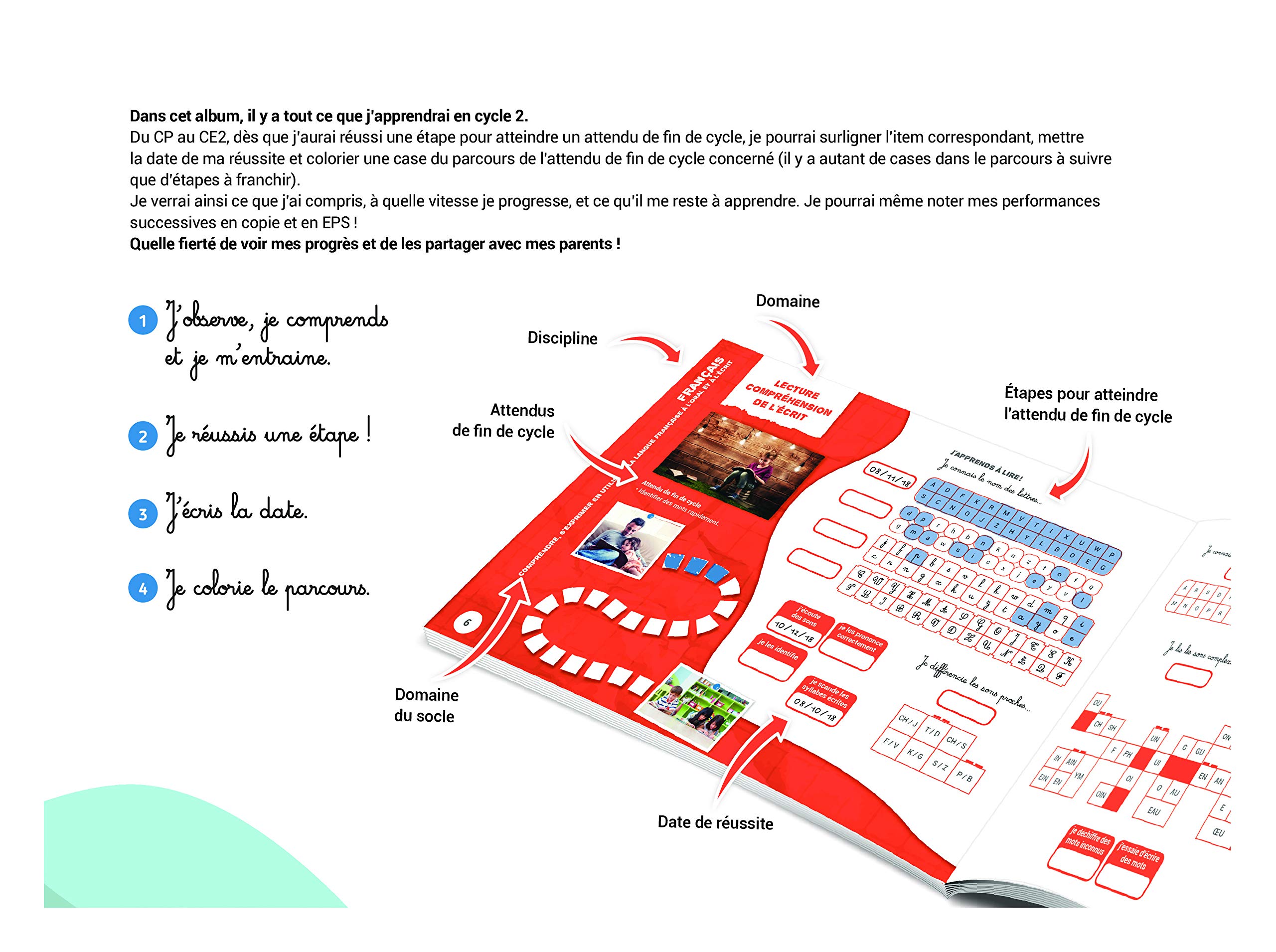 Snapklik.com : Mon Album De Réussite CP-CE1-CE2 Mes Progrès Et Tout Ce