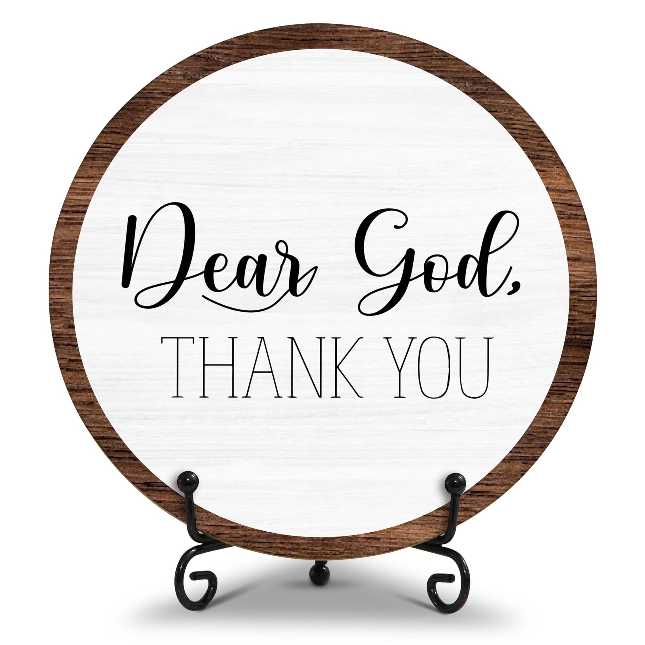 Christian Desk Decor, Religious Gifts, Bible Verse Gifts For Woman Man, Inspirational Round Wood Decor Sign, Living Room Decor And Accessories, Home