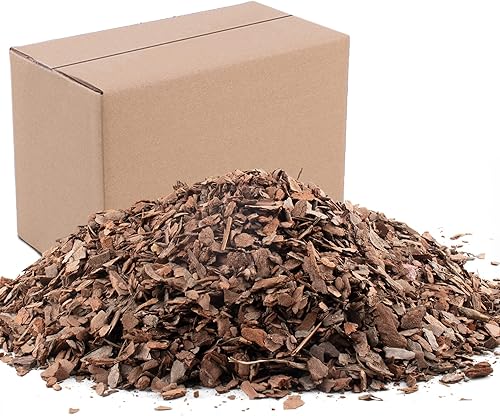Corteza orgánica para macetas de orquídeas de 3 cuartos - Fertilizante natural de orquídeas para plantas en maceta, desarrollo de raíces de plantas