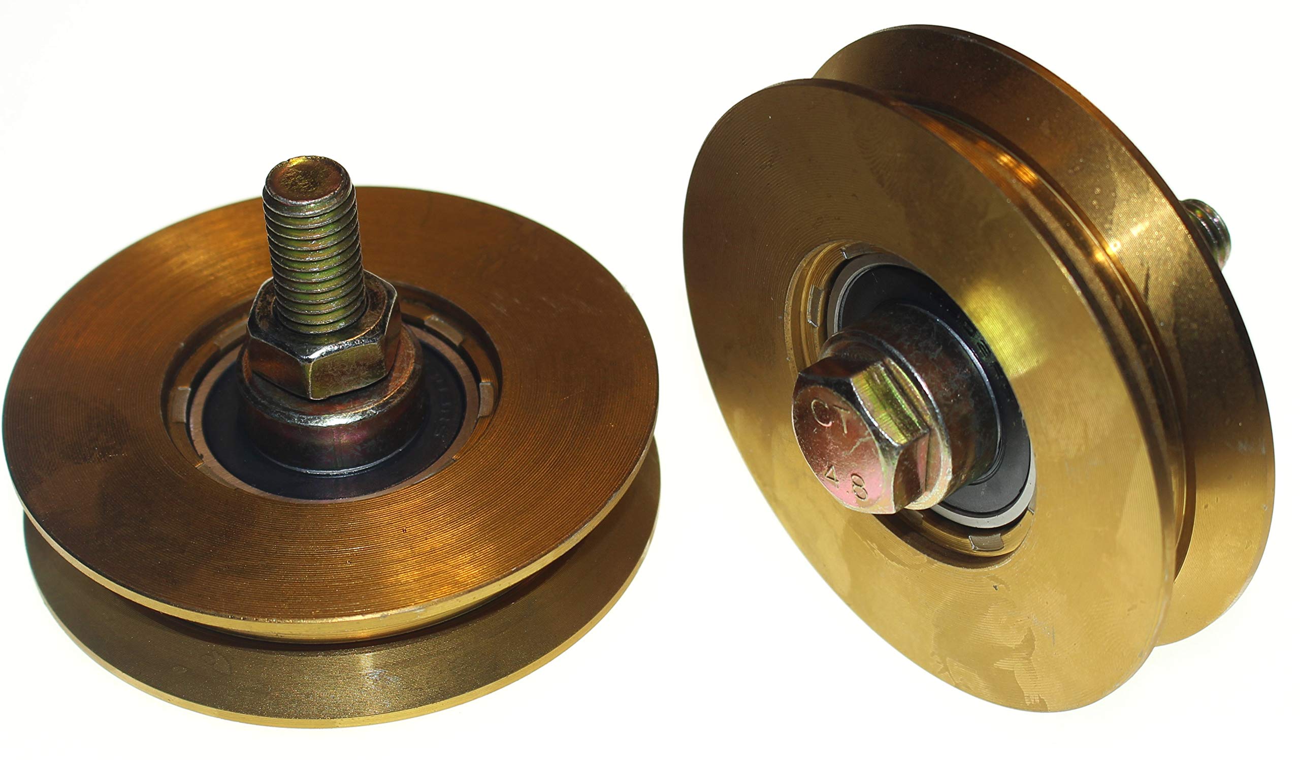 V Groove Gate Wheel V89-12 - Diamètre : 89 mm - Tige : 12 mm.