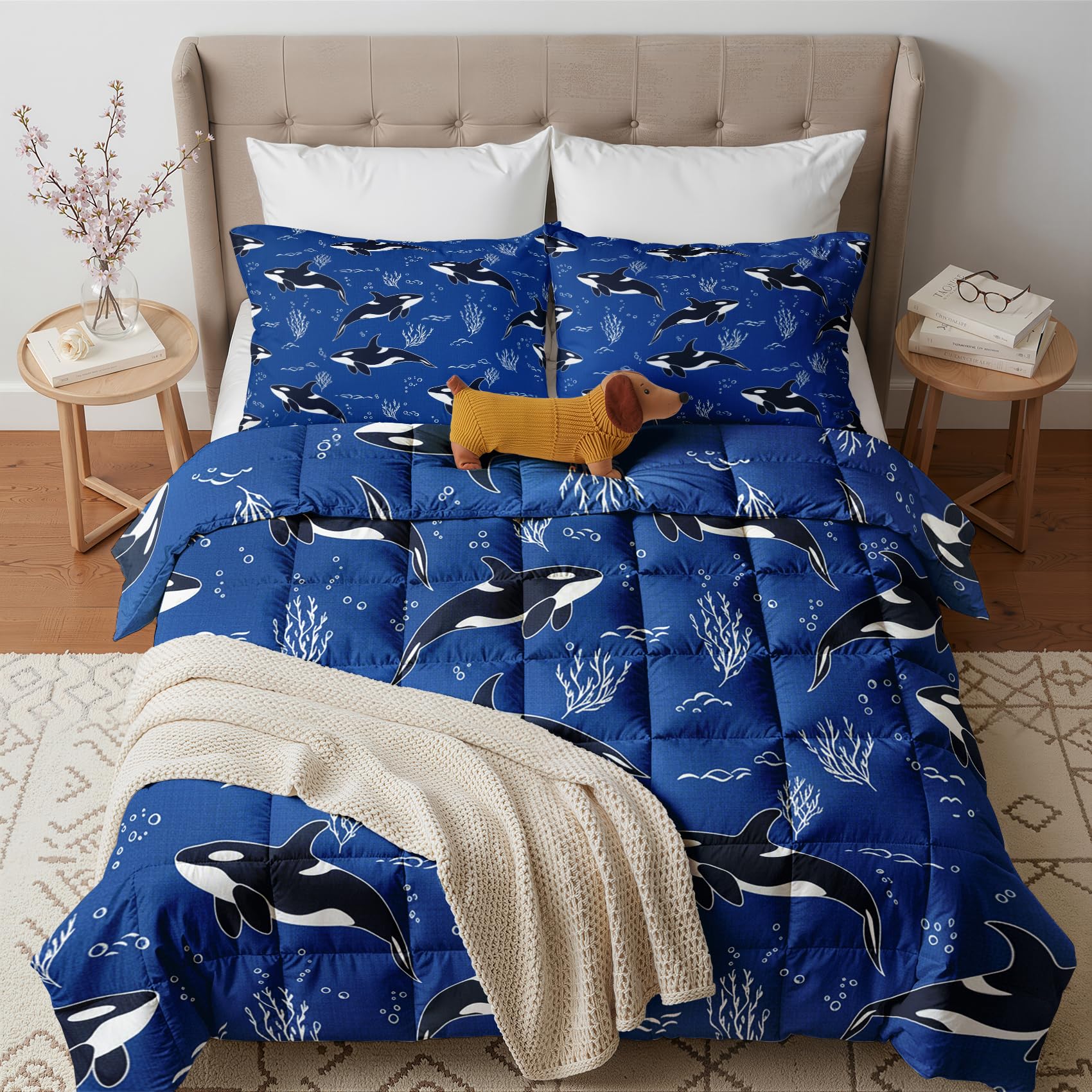 GEDAEUBA Whale Coverless Duvet Single 10.5 Tog