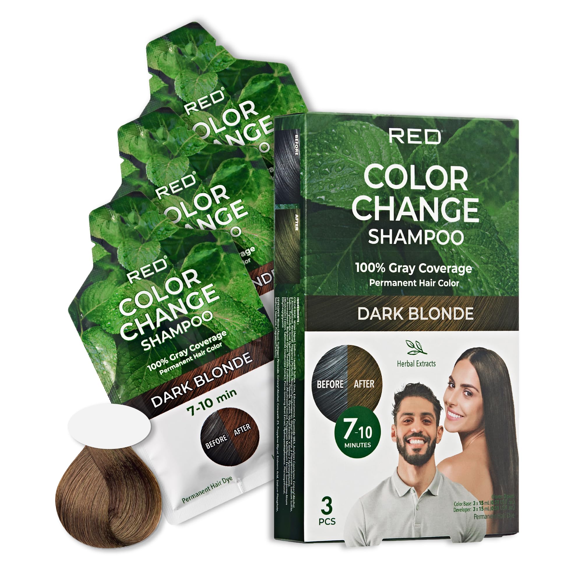 Amazon.com : Red by Kiss Color Change Shampoo – Permanent Hair