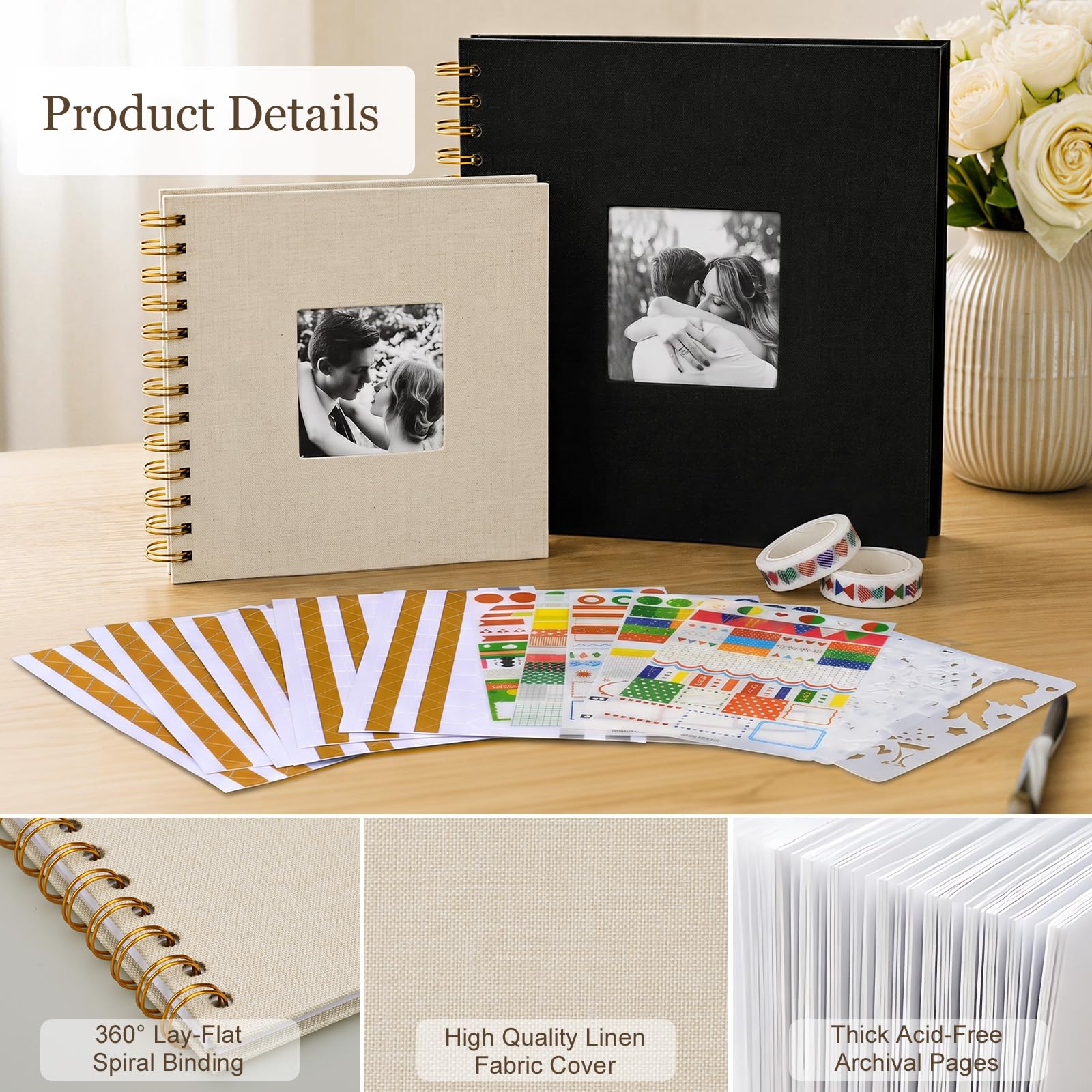 Álbum de recortes, álbum de fotos personalizado y álbum de fotos de boda de
