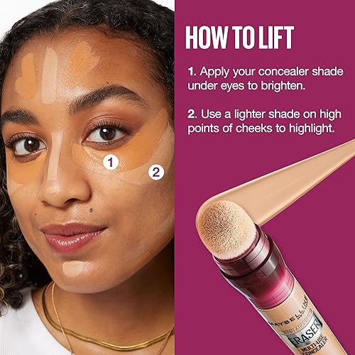 Miniatura 8 de Maybelline - Corrector para el tratamiento de las ojeras Instant Age Rewind multiusos, 144, 1 unidad (el embalaje puede variar)