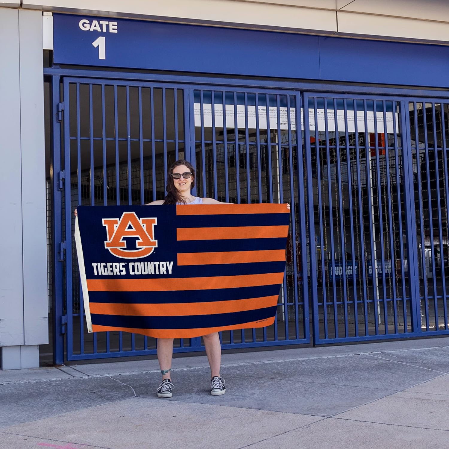 Rico Industries NCAA Auburn Tigers Country 3' x 5' Banner Flag 3' x 5' Banner Flag Single Sided - Indoor or Outdoor - Home Décor
