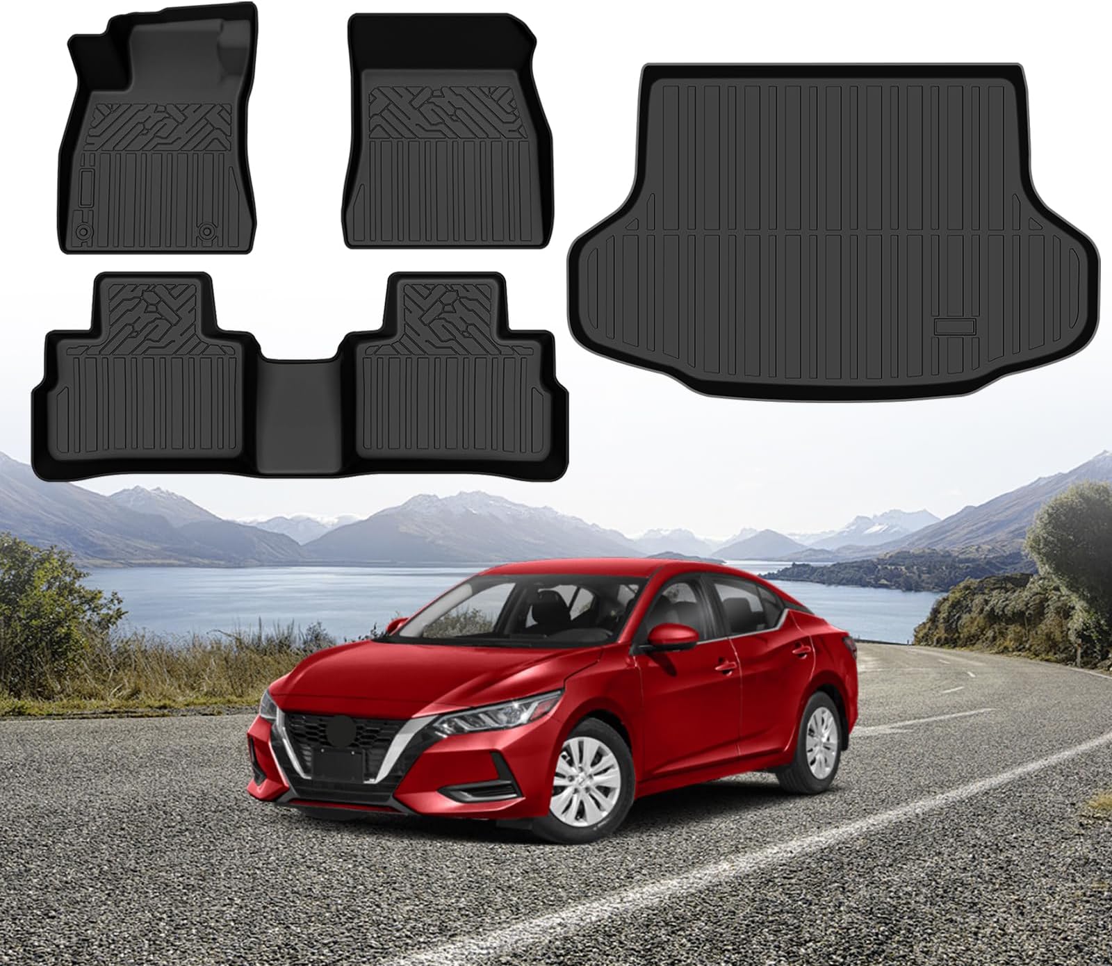 Amazon.com: TPE Floor Mats and Cargo Liner Fit for 2020-2024 Nissan ...