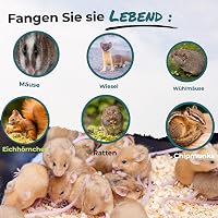 Anti9 Élvefogó Egércsapda - Prémium Fém Patkányfogó Kerti és Otthoni Használatra - Állítható Érzékenységű, Újrahasználható Csapda Egereknek, 5