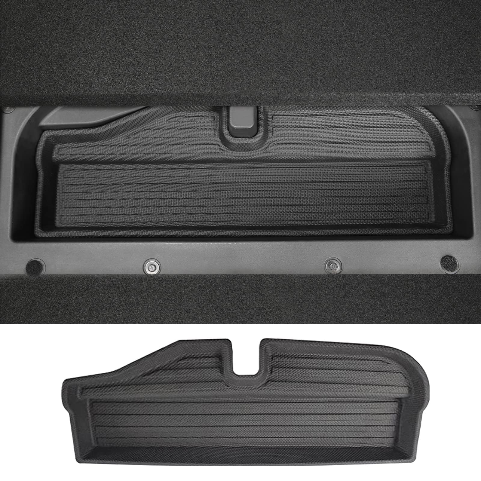 Mabett Trunk Lower Storage Mat for Ford Bronco Accessories 2021 2022 2023 4-Door and 2-Door Heavy Car Cargo Mats Black