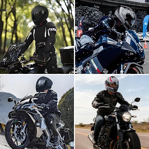 Miniatura 2 de Spark Casco de Motocicleta de Cara Completa para Adultos para Motocicleta de Calle - Cascos de Motocicleta Certificados DOT con Ventilación Avanzada