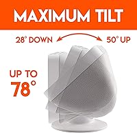 Vista 4 de Made for Yaxa Tilt + Swivel Stand for the Echo Show 5 - White