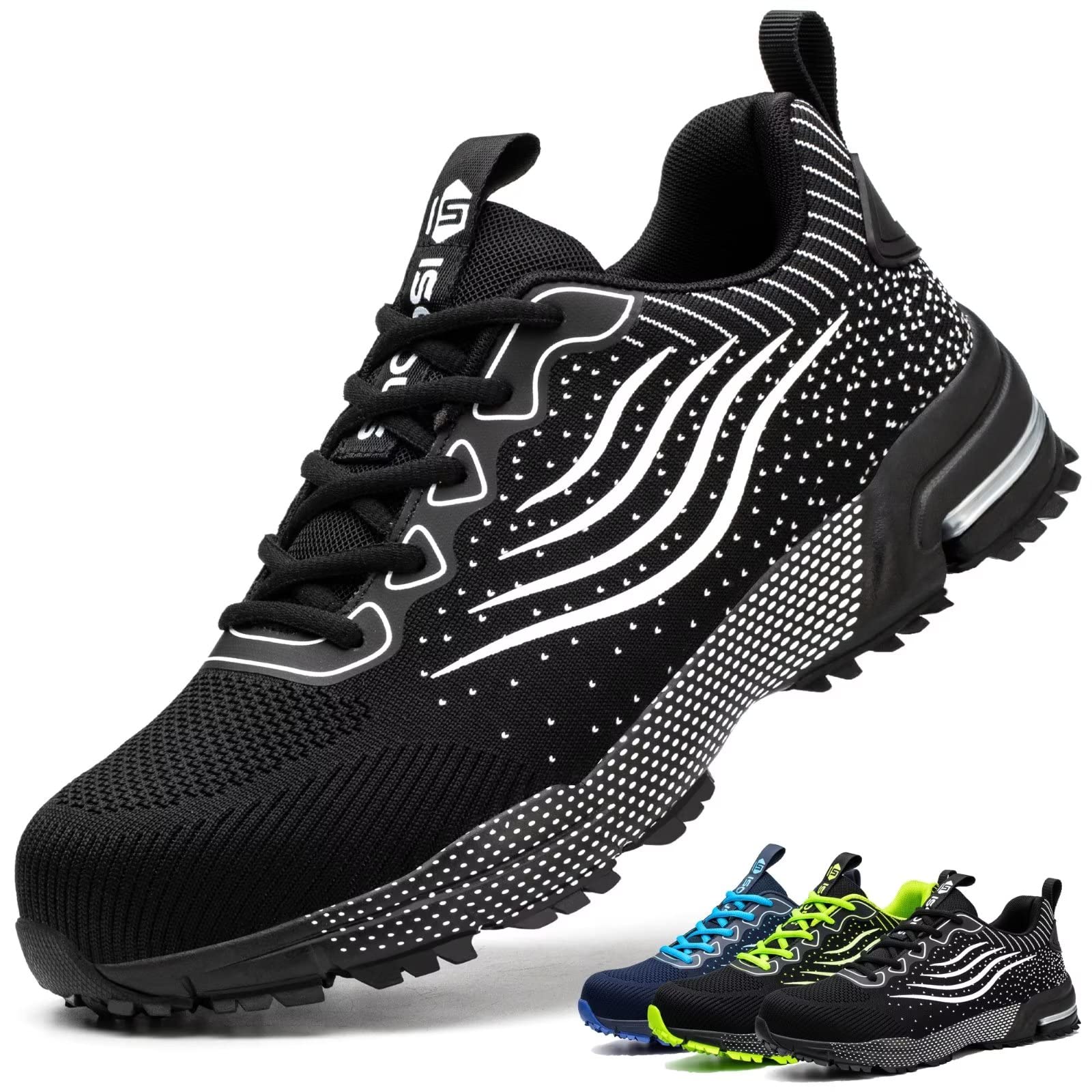 Scarpe Antinfortunistiche Uomo Donna Scarpe da Lavoro Leggere Traspiranti Scarpe da Cantiere con Punta in Acciaio