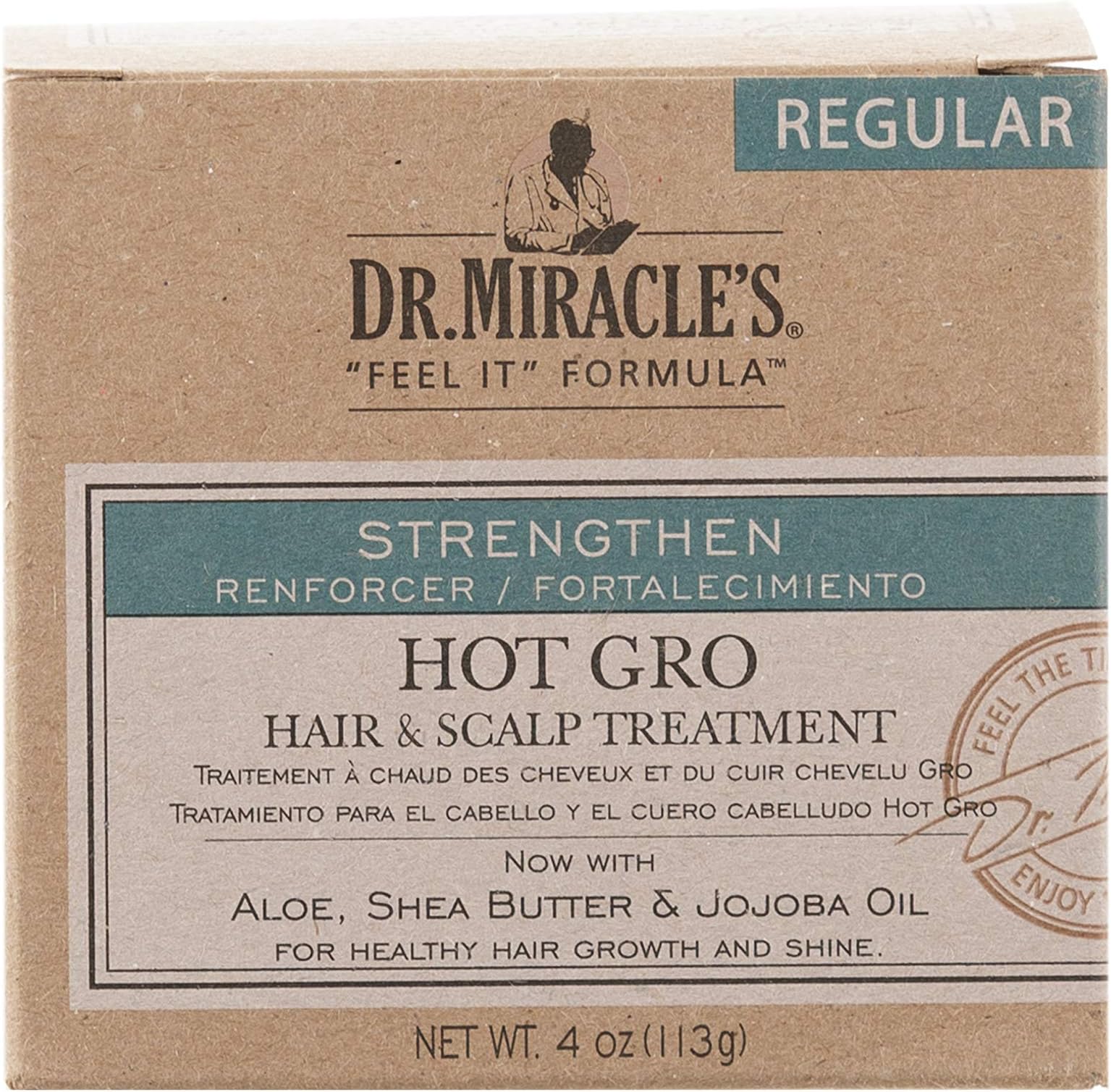 Dr. Miracle's Strengthen Hot Gro Hair/Scalp Treat 4oz Super (Pack of 2)