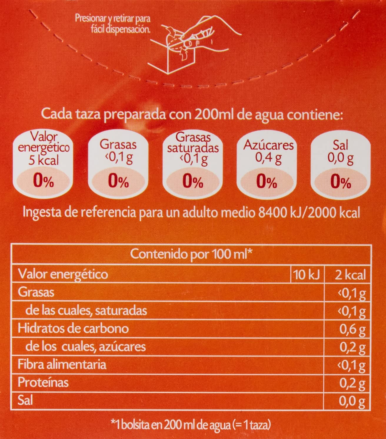 Pompadour Té Rojo con Fresas - 20 Bolsitas