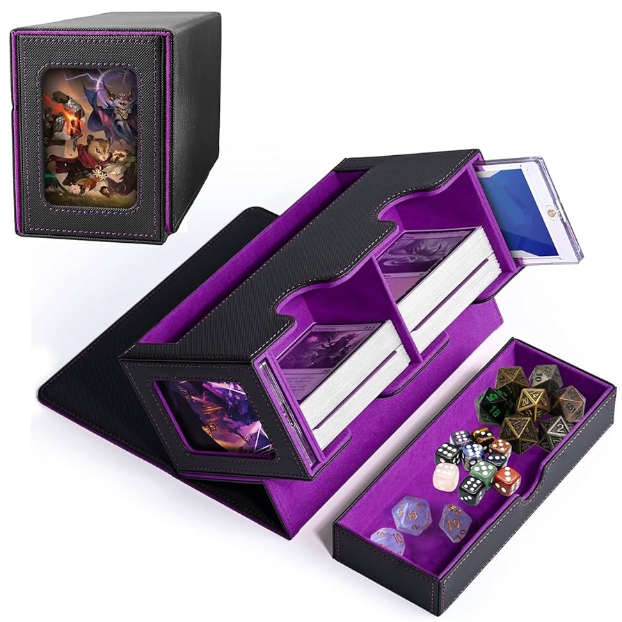 MTG Commander Deck Box, MTG Deck Box z okienkiem wystawowym