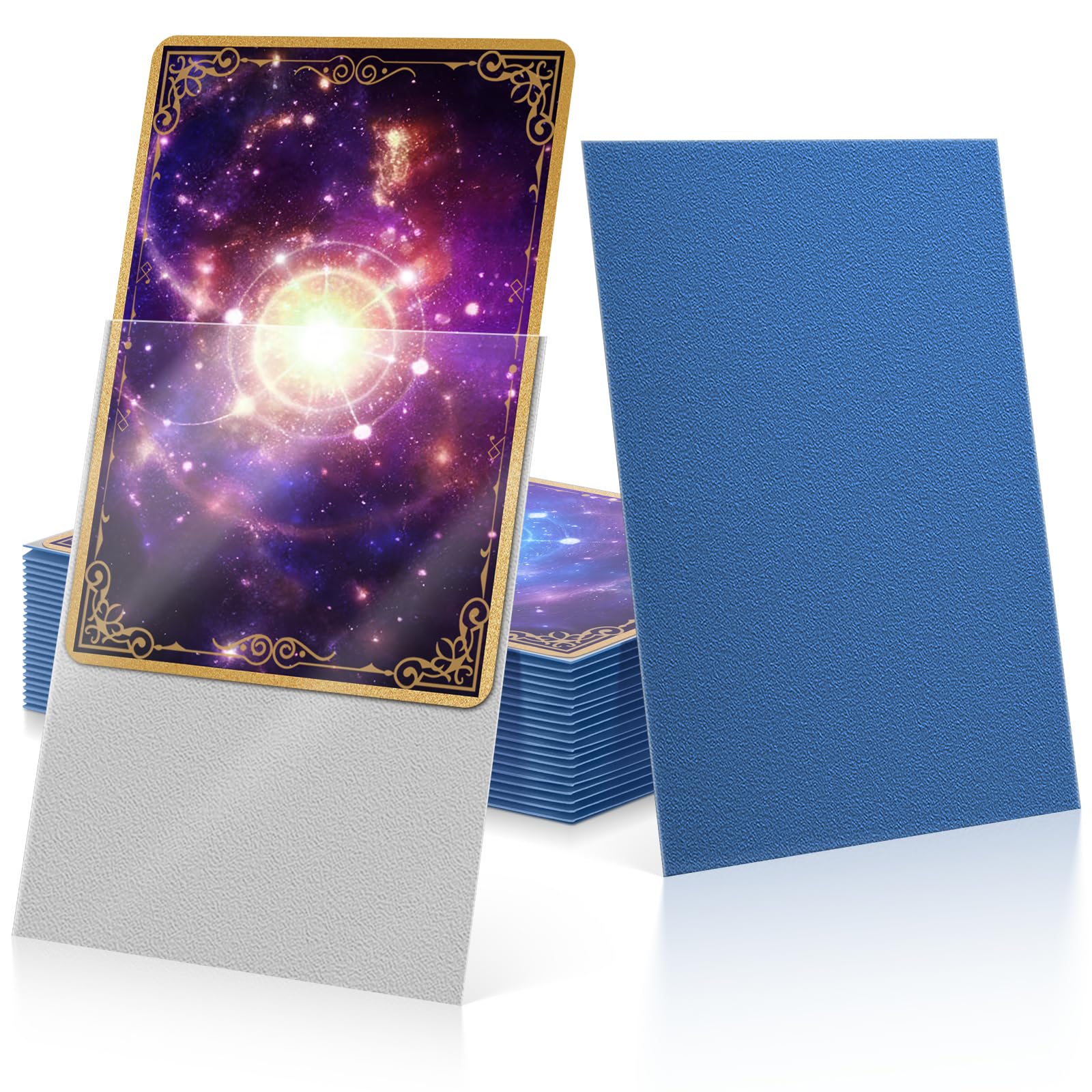 Dragon Shield Standard Size Sleeves – 100er-Pack | Beidseitig matt/glänzend Dark Blue(strukturierte Rückseite/glänzende Vorderseite) | Ultra-klarer Schutz für Sport-, Sammel-, Spielkarten & TCG/CCG