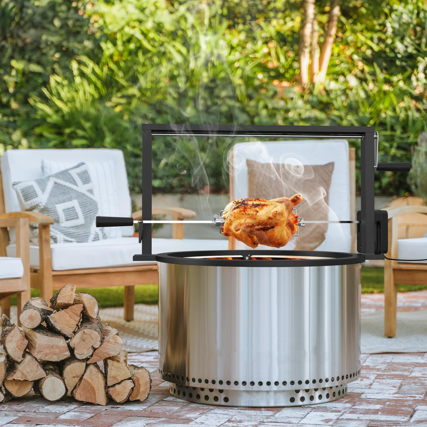 Amazon.com : Onlyfire Santa-Maria Style Rotisserie Rotating System