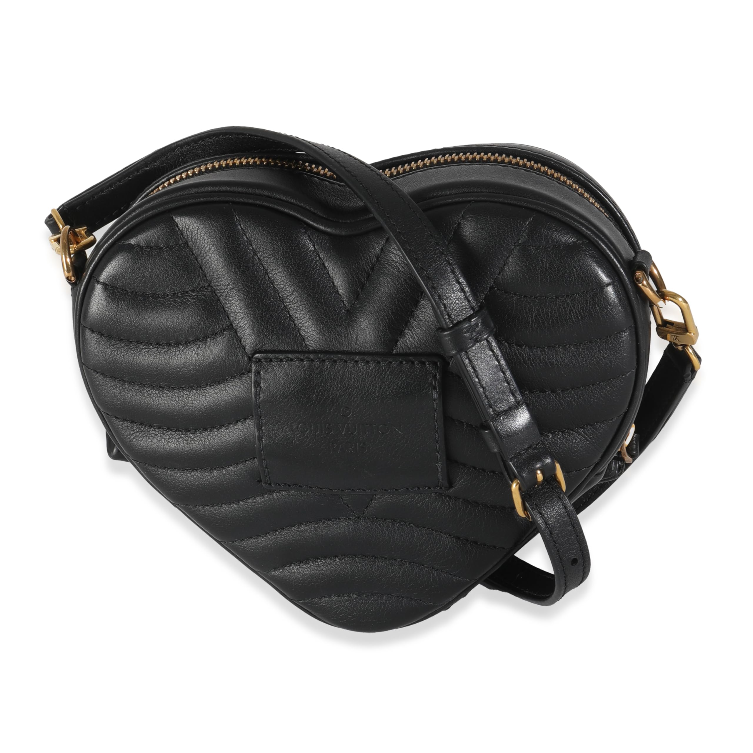 Louis Vuitton, Pre-Loved Black Calfskin New Wave Heart Bag, Black