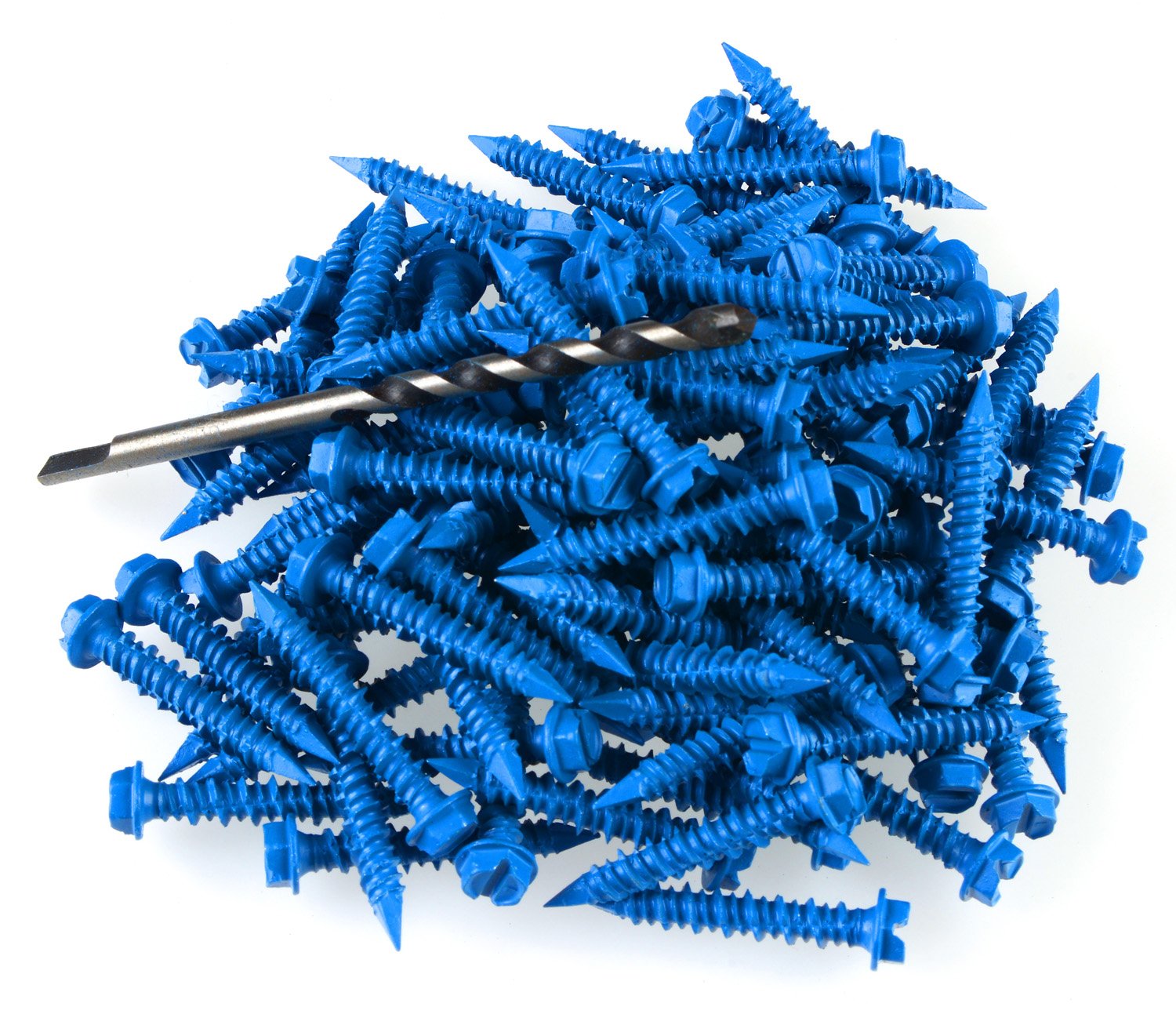 Diamond Tip Concrete Screws - 100 Pack -1