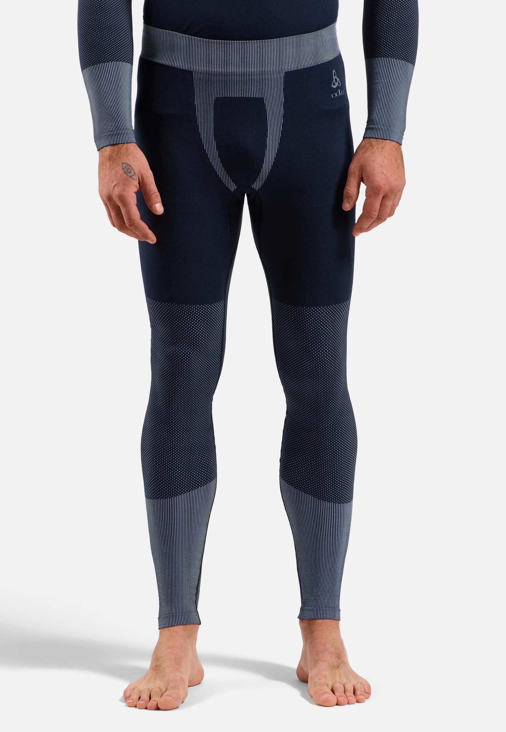 Odlo Herren Thermounterwäsche-Set Fundamentals Performance Warm, Shirt & Hose, Winter-Baselayer, Funktionsunterwäsche HEIQ-Mint