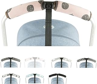 BAOBABS BCN Funda Manillar para Carrito o Silla de Paseo Bebe CARBOON MOON | Empuñaduras Acolchadas para Cubir el Asa de la Sillita de Paseo de Los niños | Máxima Calidad | Hecho en España