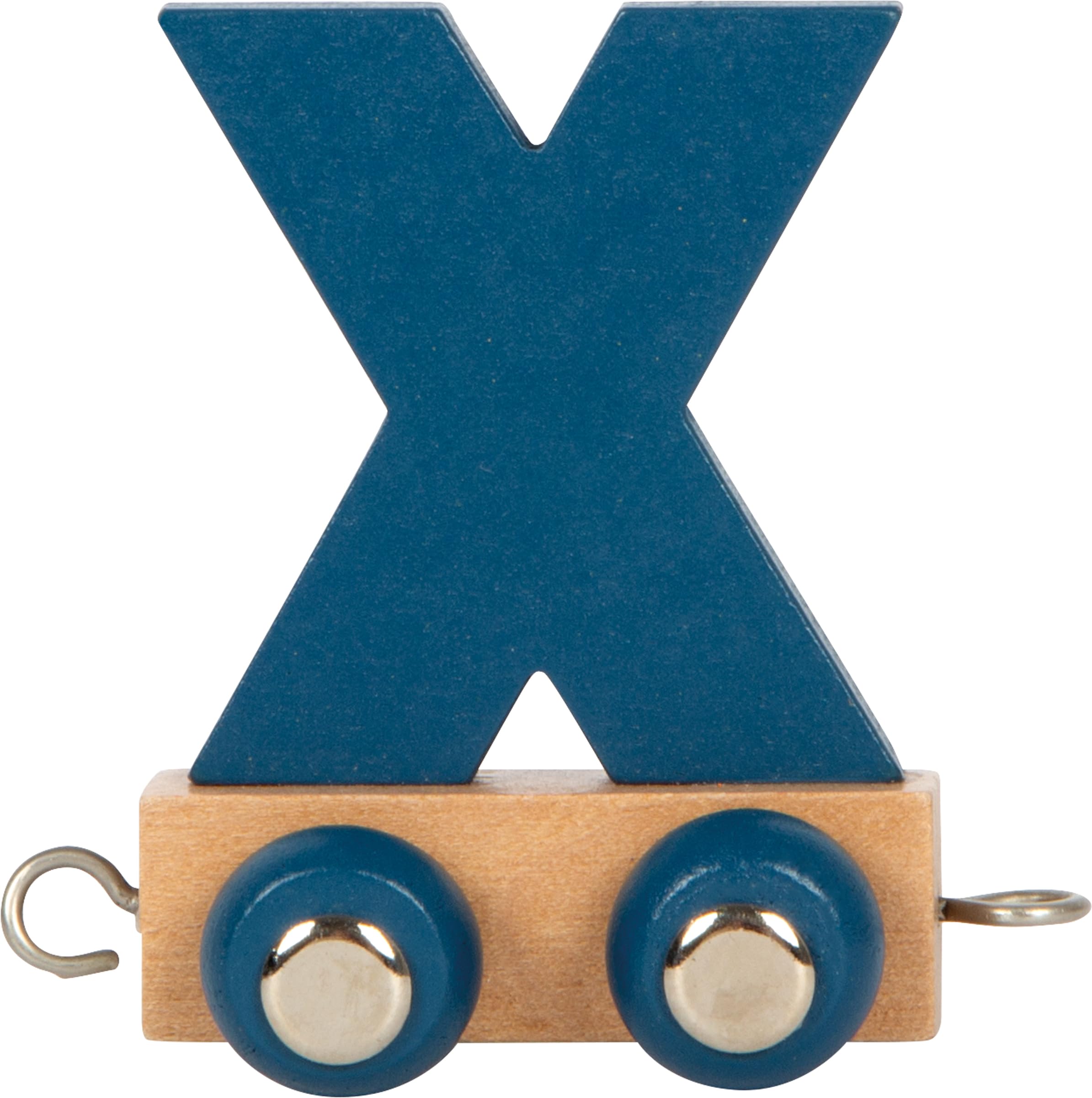 small foot Letters Train Polar X, Wood, Custom combinable Wooden Train for Decor or as a Gift, 12594
