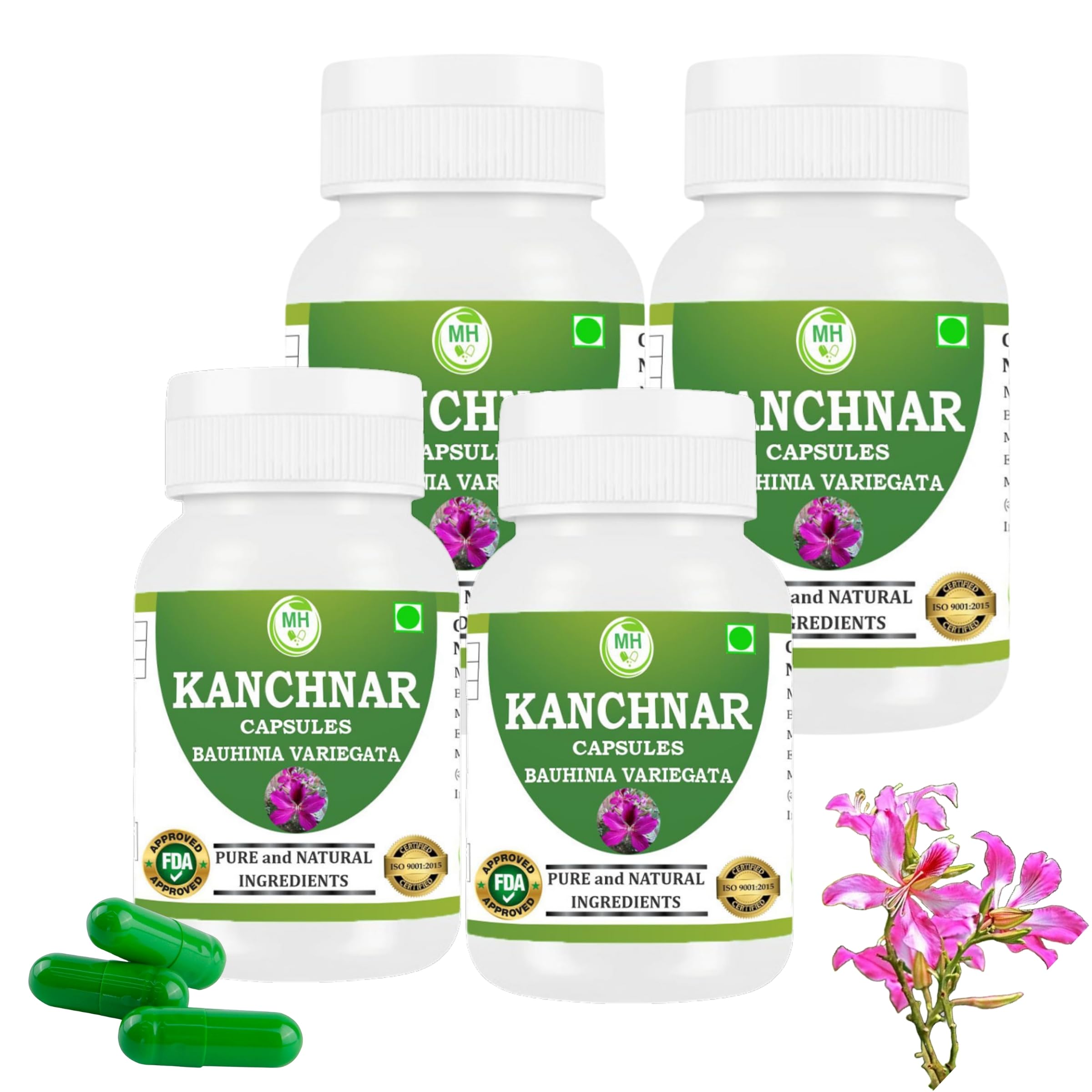 Kanchnar Capsules 500mg – 60 Count | Vegetarian | Plant-Based | Herbal Supplement | No Artificial Additives | Gluten-Free | Organic | (pack of 1) — Amazon image 5