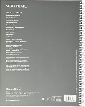 STOTT PILATES Comprehensive Matwork Manual (English) Complete Pilates Instructor Guide with Detailed Exercises, Modifications & Anatomy for All Levels