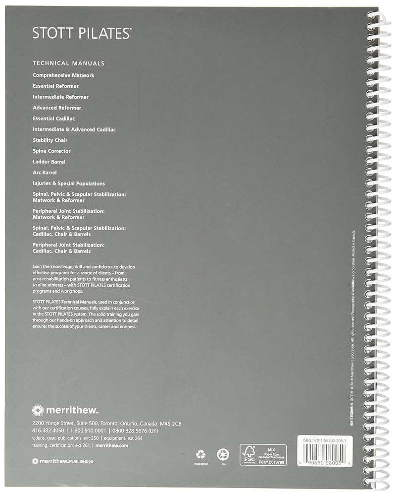 STOTT PILATES Manual - Comprehensive Matwork (English