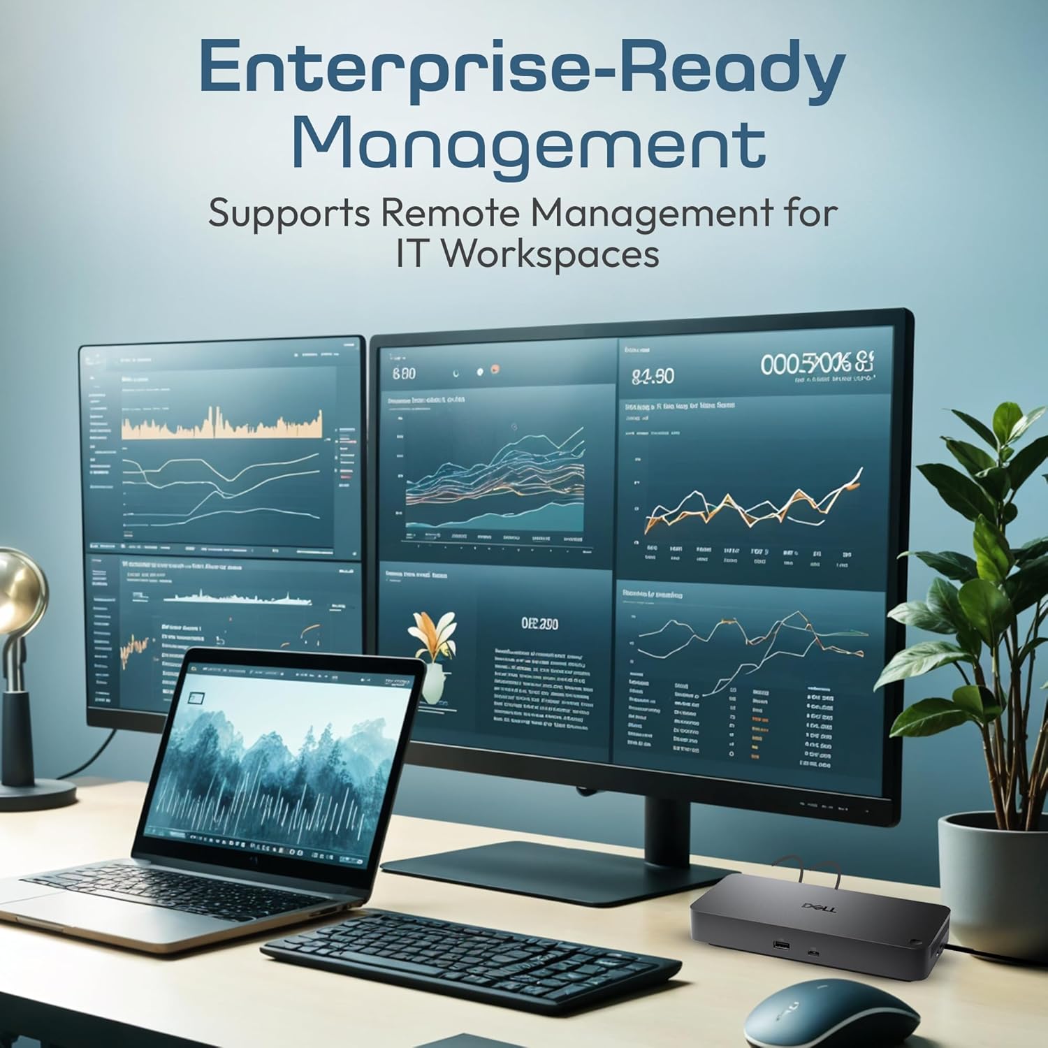 Dell Pro Dock WD25 USB-C Docking Station – 100W Power Delivery, Dual FHD or Single 4K Display Support, HDMI, DisplayPort, Ethernet – Boomph's Ultimate Performance Dock Solution for Your Workspace.