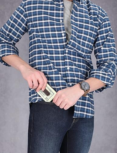 Miniatura 4 de Timberland Mens Slim Leather Front Pocket Credit Card Holder Wallet