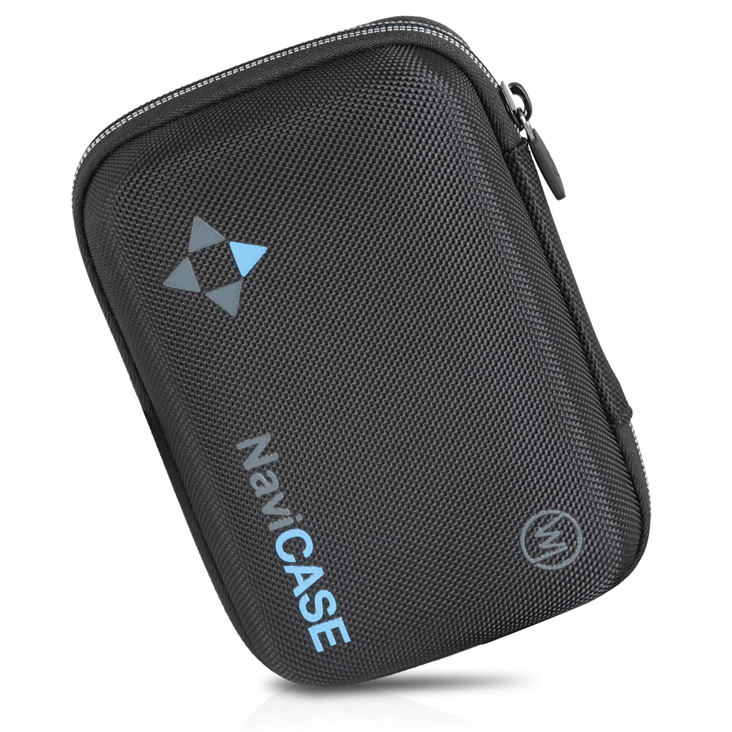Wicked Chili Astuccio AntiShock per Hard Disk, SSD e dispositivi di Navigazione (Max. 15 x 10 x 4,5 cm, vano per Cavo di Ricarica, Imbottitura)