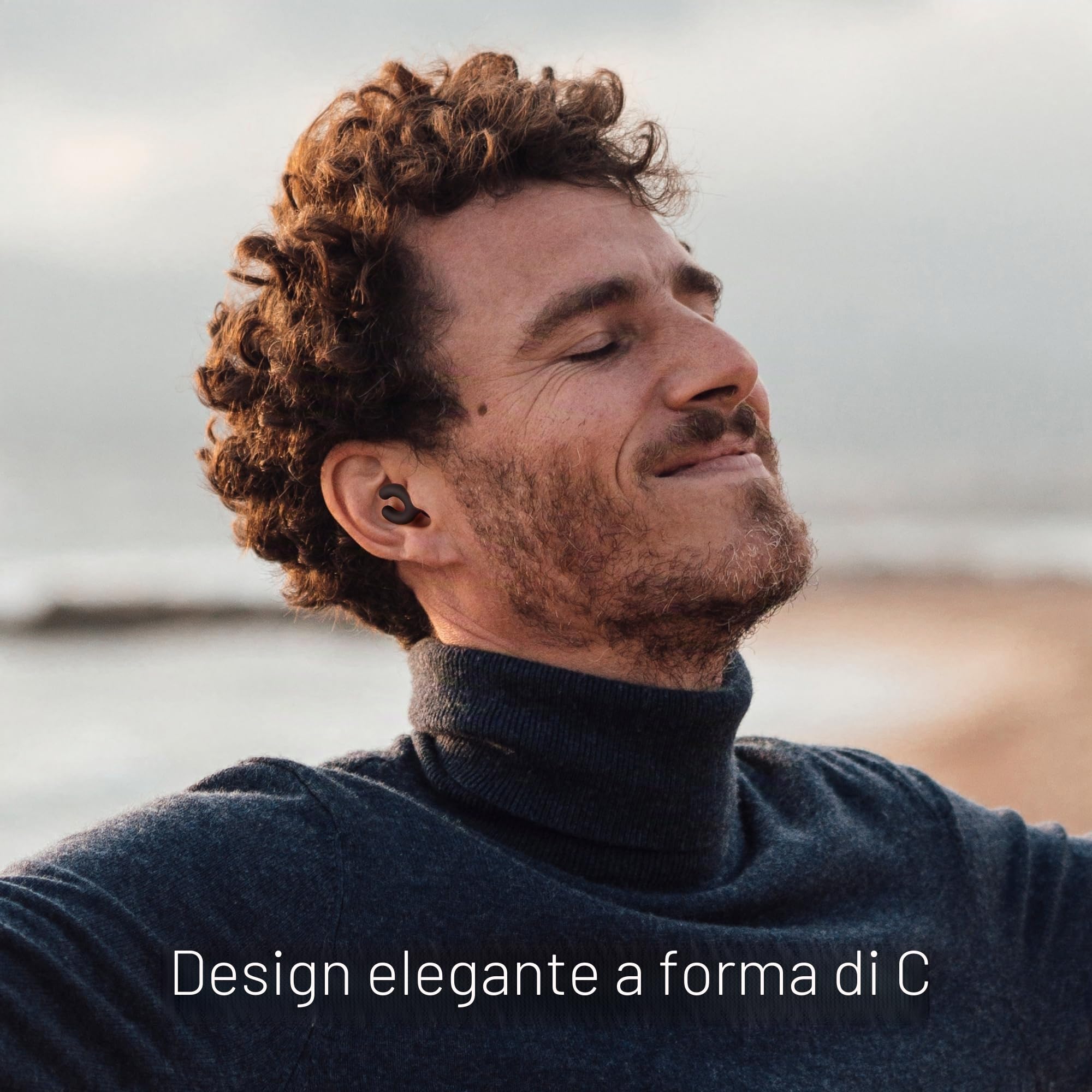 Tappi Orecchie Dormire 35 dB Isolamento acustico SkinFit™ Vestibilità 4 taglie XS/S/M/L