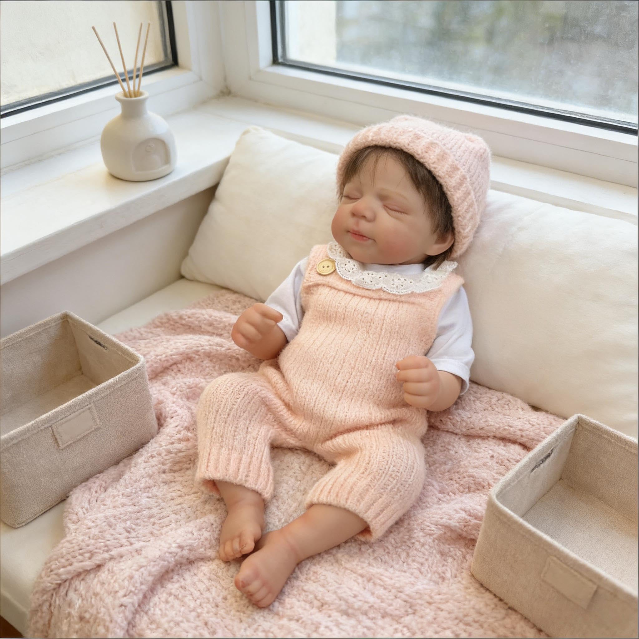 Realistyczne lalki Reborn Baby Dolls silikonowe na całe ciało, 45 cm, anatomicznie poprawne, lalka, dziewczyna, paskale, realistyczne, noworodki, lalka, miękka winyl, prawdziwe życie, Reborn