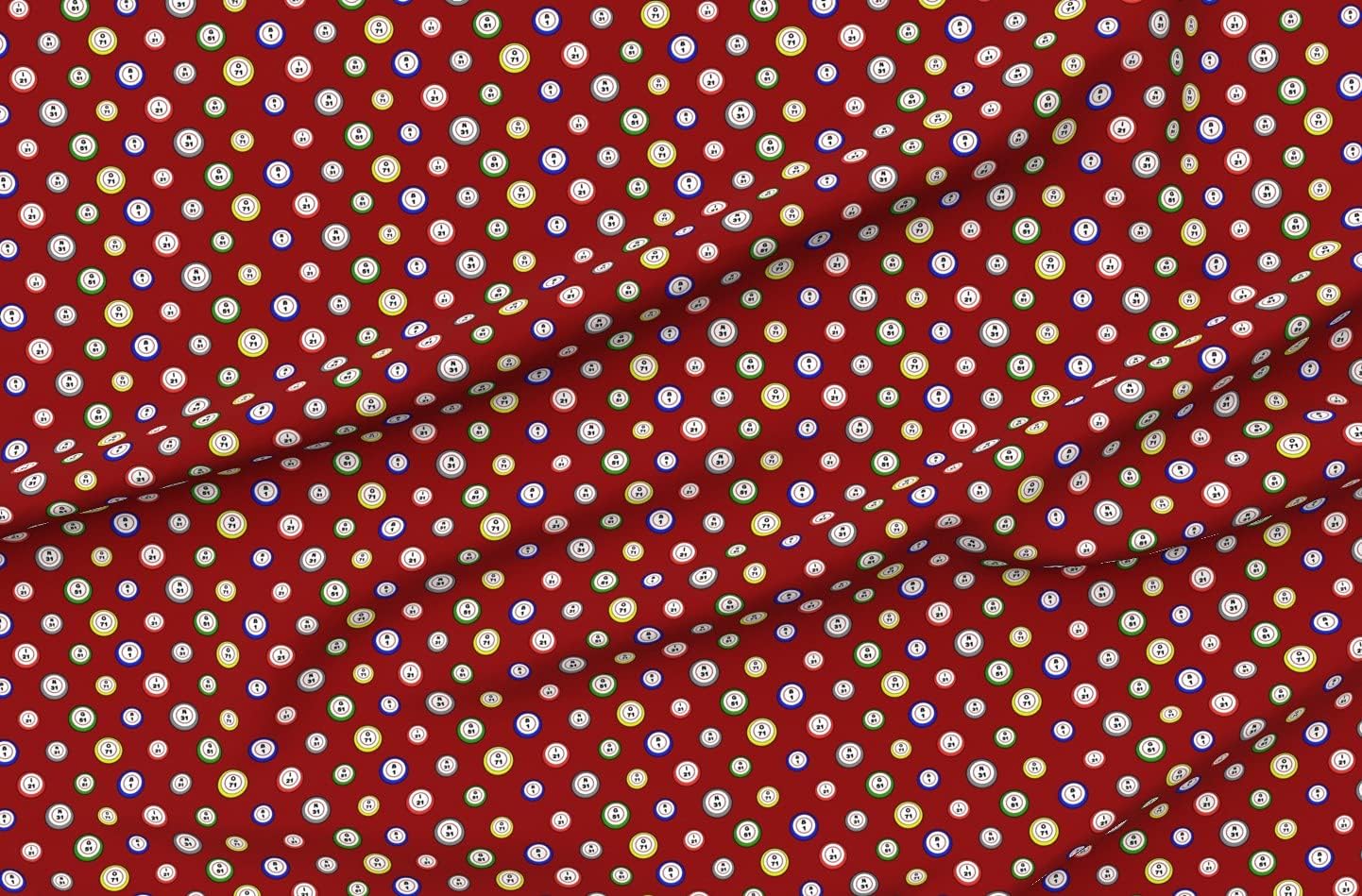 Spoonflower Fabric - Balls Gaming Gambling Casino Games Vintage Stripes Printed on Polartec(R) Fleece Fabric by The Yard - Sewing Blankets Loungewear and No-Sew Projects