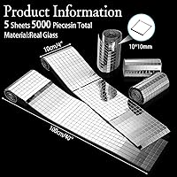 Vista 2 de 5000 azulejos de espejo de discoteca de 0.394 x 0.394 in autoadhesivos, hoja de azulejos de bola de discoteca de espejo plateado, azulejos cuadrados